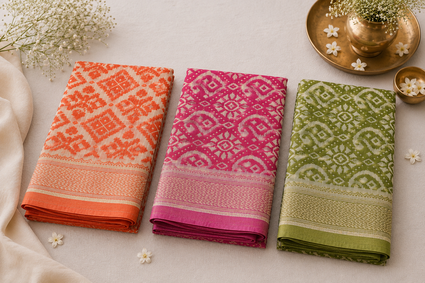 Orelia Patola Cotton Saree