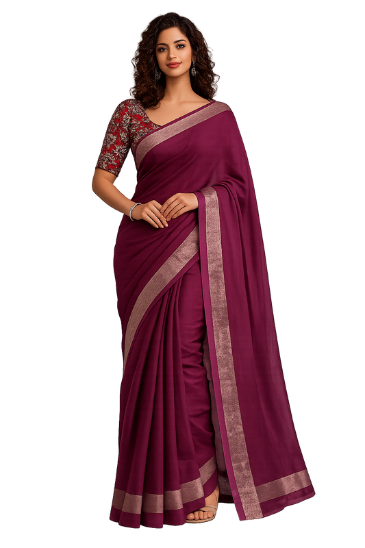 Orelia Bloom Cotton Saree