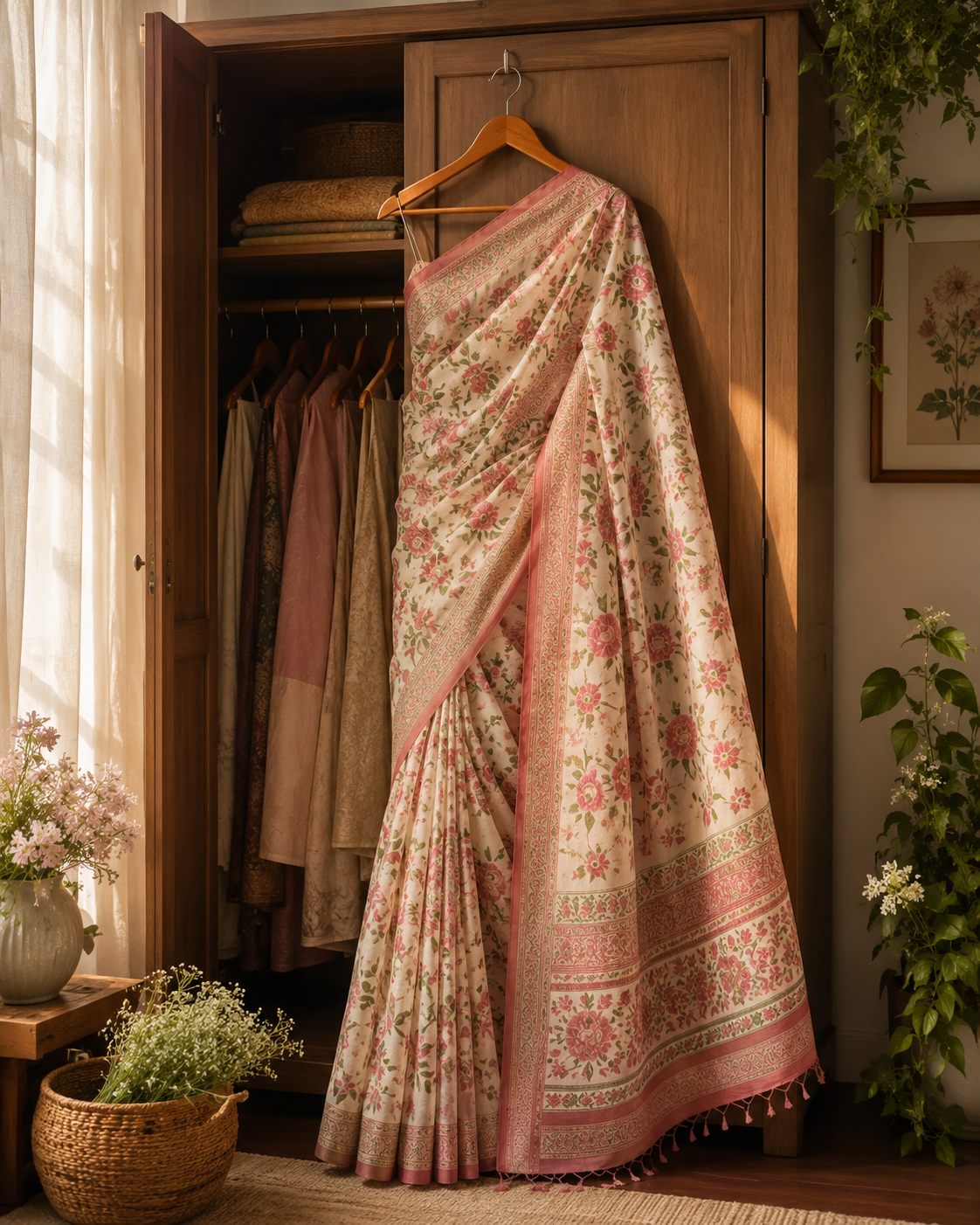 Floral Cotton Sarees