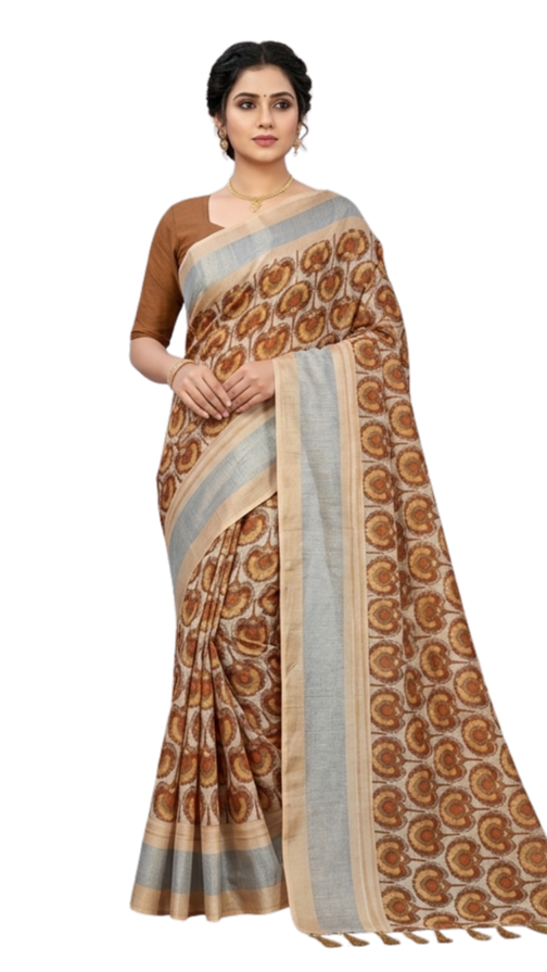 Orelia 3D Print Saree