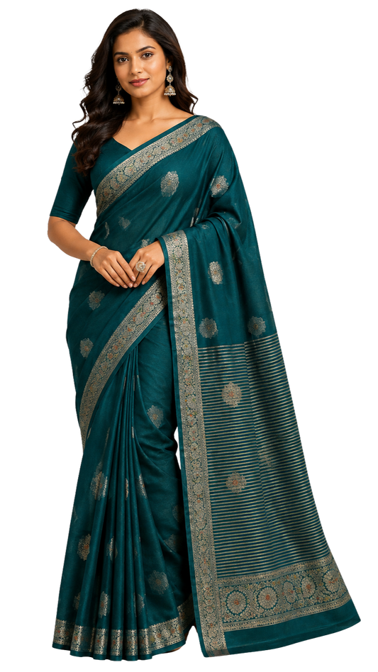 Orelia Bloom Cotton Silk Saree