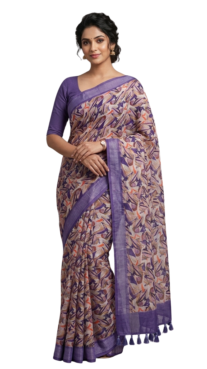 Orelia 3D Print Saree