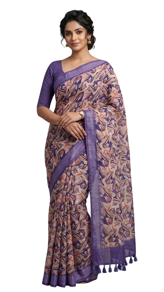 Orelia 3D Print Saree