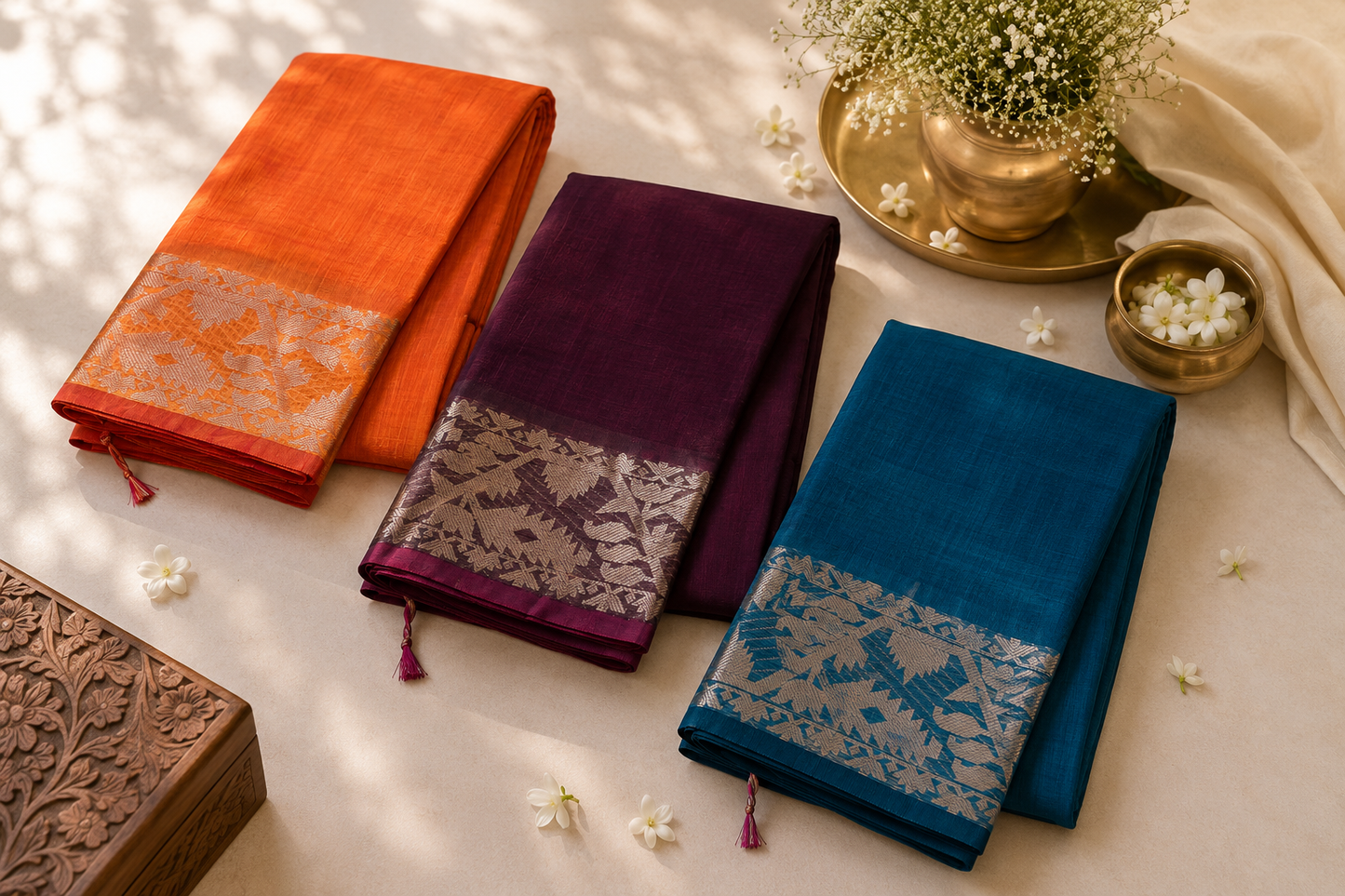 Orelia Mysore Cotton Saree